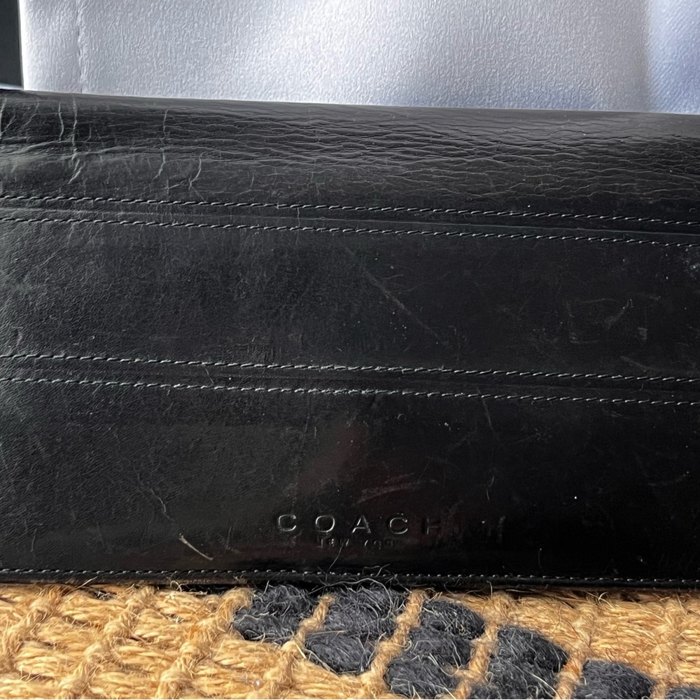 Coach Black Leather Wallet